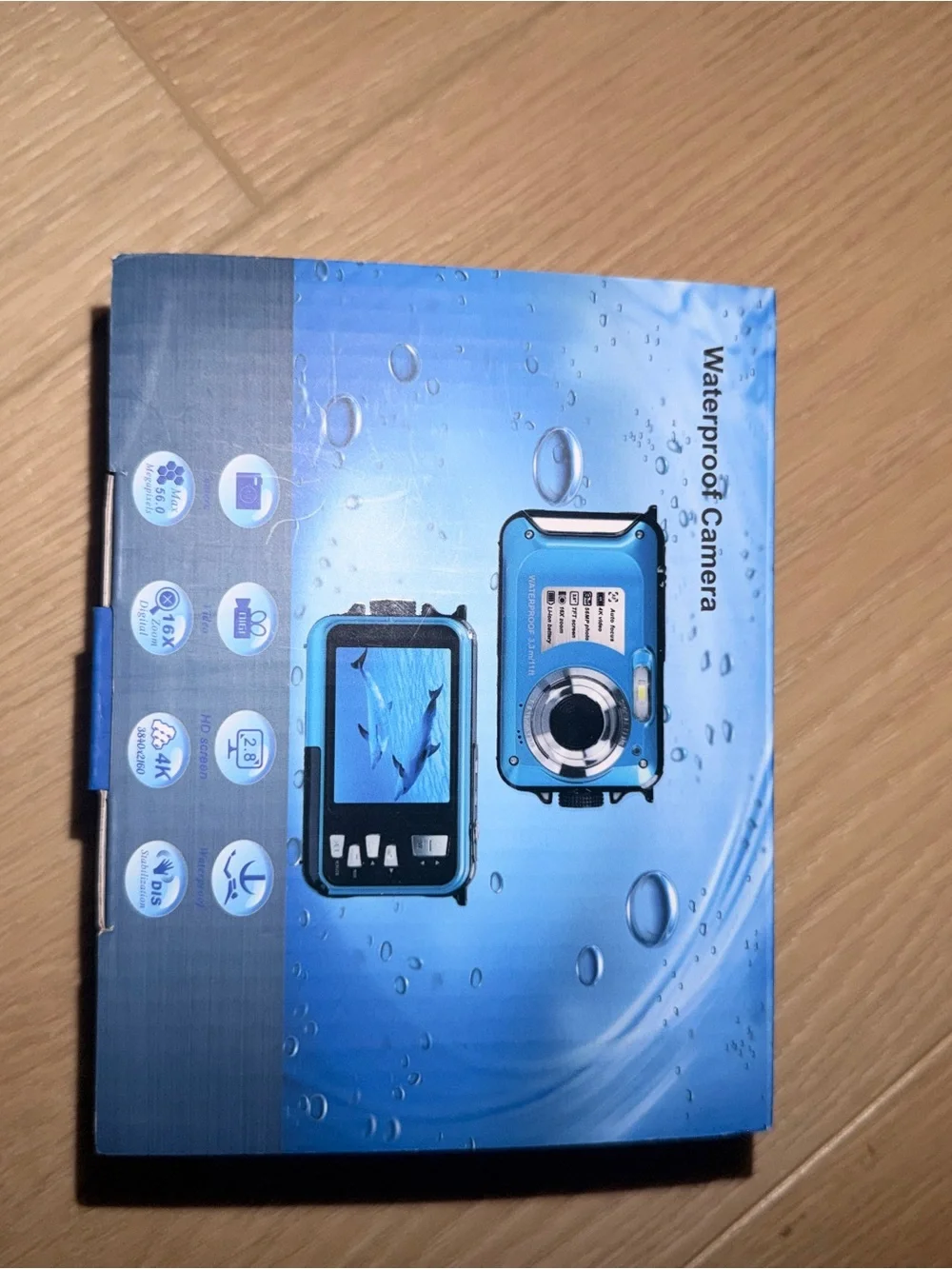 4K Waterproof Camera with 32GB Card Waterproof Digital Camera 56MP